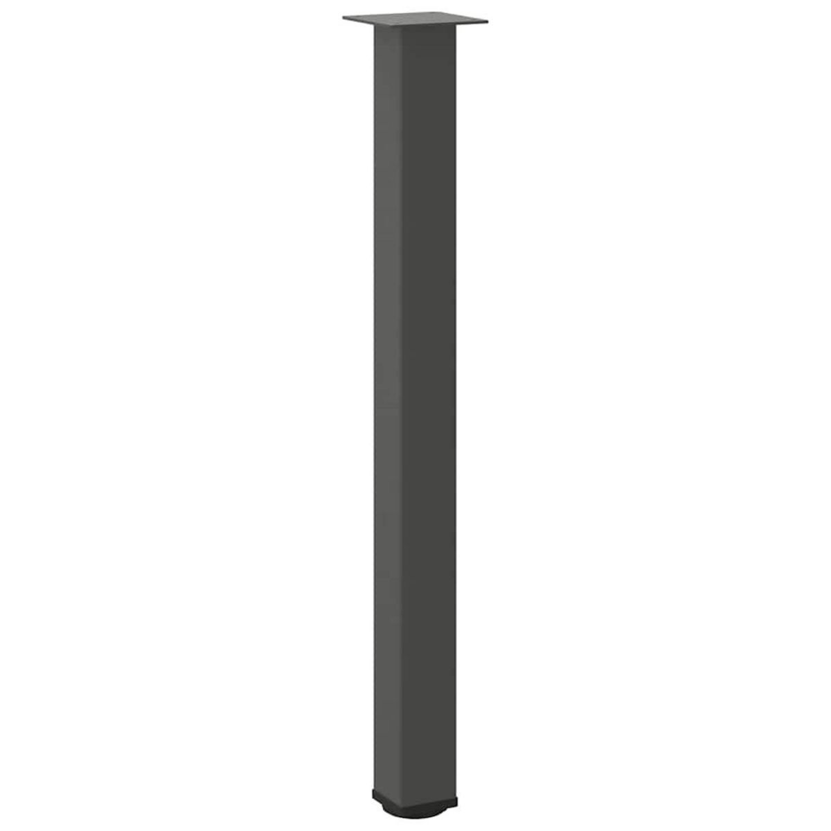 VIDAXL Pieds de table basse 4 pcs anthracite 90-92 cm acier