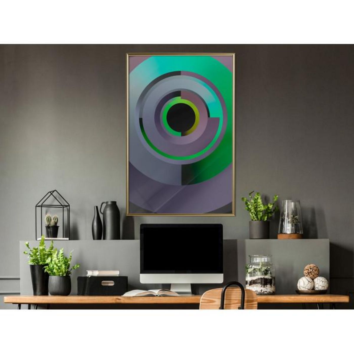 Paris Prix Affiche Murale Encadrée  Green Record