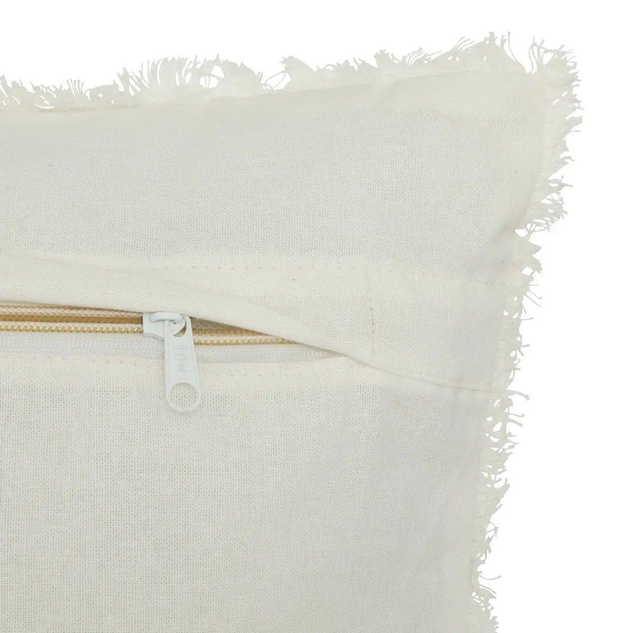 Voir la diapositive 3 : ATMOSPHERA Coussin nid d'abeille  widdy  45x45cm blanc