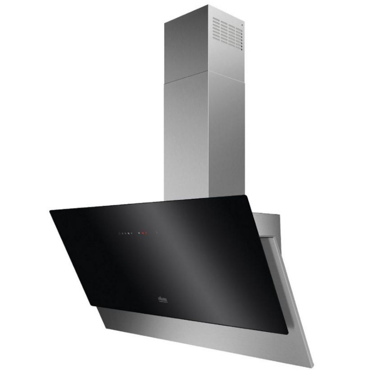 FAURE Hotte décorative inclinée 90cm 58db 460m3/h noir - ffv919y