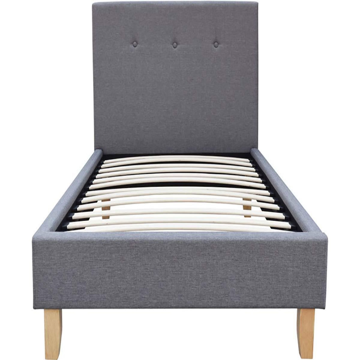 Habitat et Jardin Lit  Elise  - 90 x 190 cm - Gris