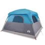 Voir la diapositive 2 : VIDAXL Tente de camping de cabine 4 personnes bleu imperméable
