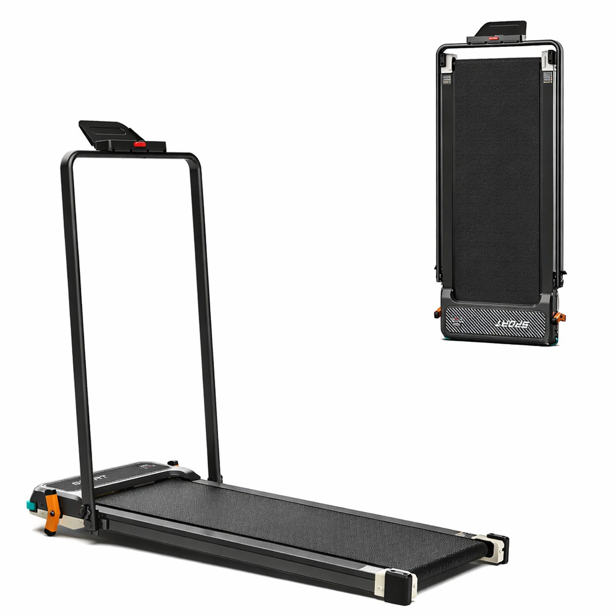 AKLUER Tapis de course sous bureau 2 en 1 akluer 520a-b – tapis de course compact pour la marche et la course