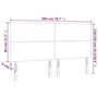 Voir la diapositive 6 : VIDAXL Tete de lit a LED Rose 200x5x118/128 cm Velours