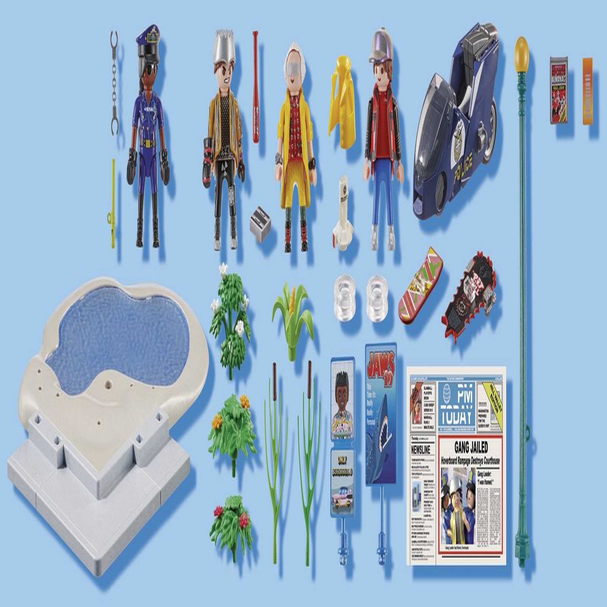 Voir la diapositive 2 : PLAYMOBIL 70634  Retour vers le futur - Course d'hoverboard