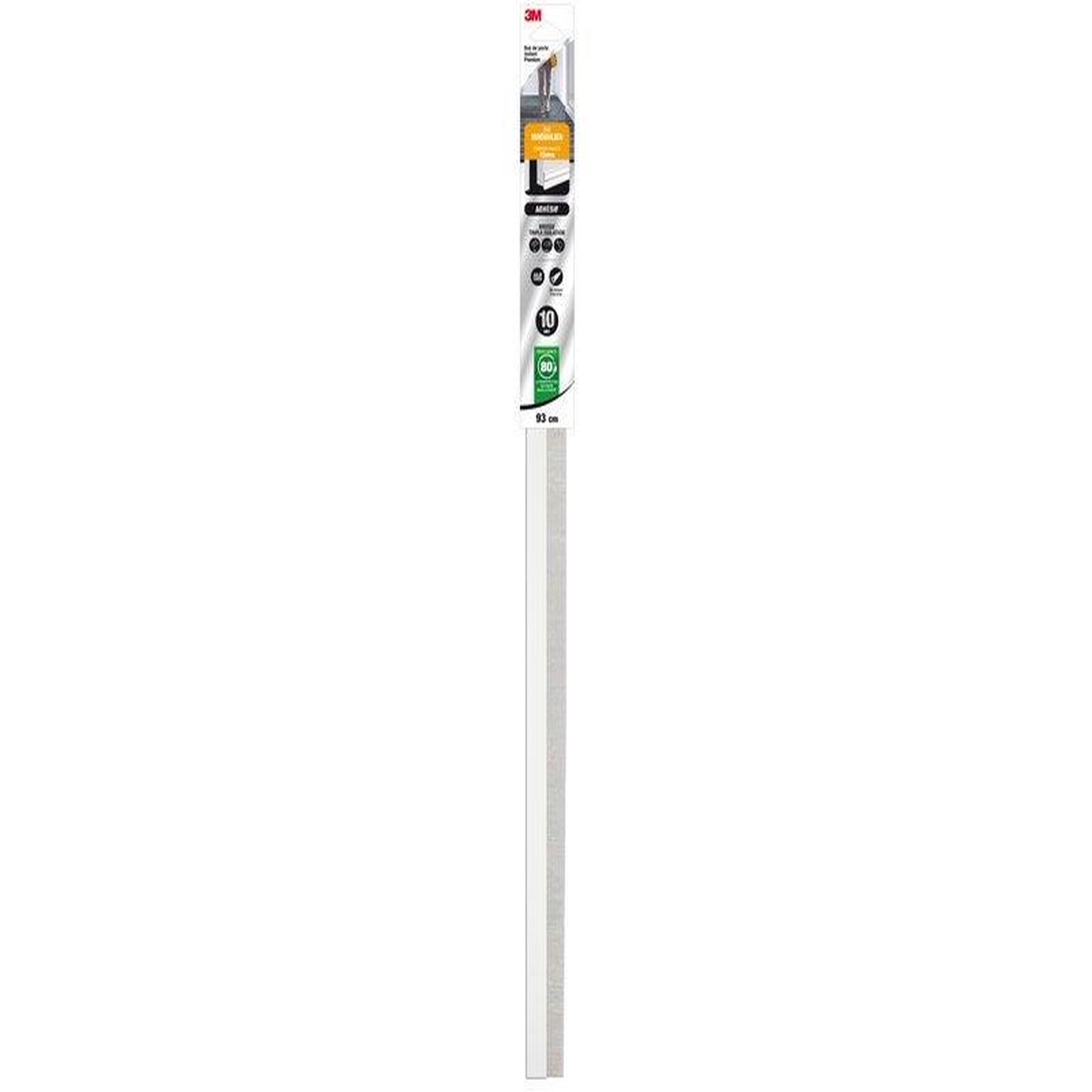 3M Bas De Porte Adhésif Sol Irregulier Premium, L.93 Cm Blanc