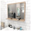 Miroir de  salle de bain 80x65 cm + tablette FARO