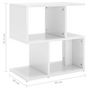 Voir la diapositive 6 : VIDAXL Tables de chevet 2 pcs blanc brillant bois d'ingenierie