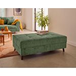 LISA DESIGN Rune - pouf en velours texturé. Coloris disponibles : Gris, Violet, Orange, Vert, Bleu, Beige