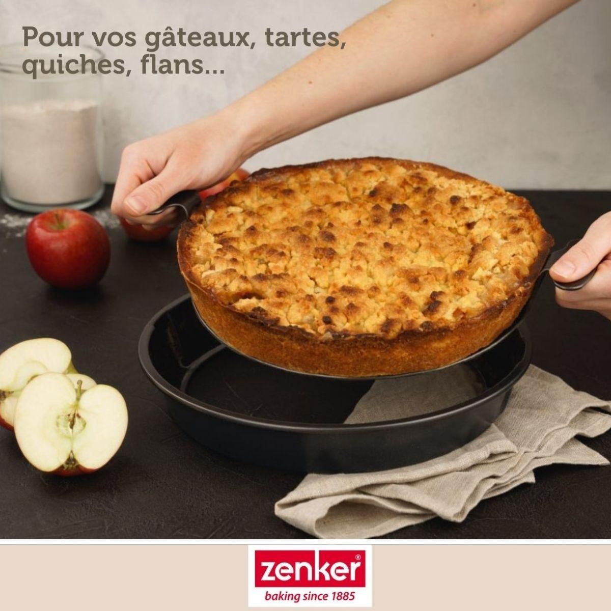 ZENKER Ensemble comprenant d'un moule à gâteau Zenker, 2 bols à mixer en inox Fackelmann