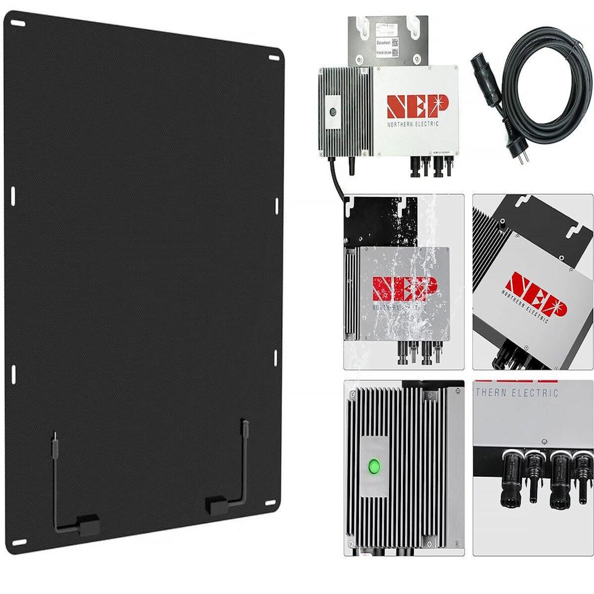 Habitat et Jardin Abri jardin métal  Dallas  - 5,29 m² avec panneaux solaires - Taupe