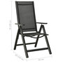 Voir la diapositive 6 : VIDAXL Chaises pliables de jardin lot de 2 Textilene et aluminium Noir