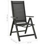 Voir la diapositive 6 : VIDAXL Chaises pliables de jardin lot de 2 Textilene et aluminium Noir
