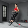 Voir la diapositive 4 : HOMCOM Machine à adominaux - appareil de fitness pliable réglable - rouge noir