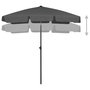 Voir la diapositive 3 : VIDAXL Parasol de plage anthracite 180x120 cm