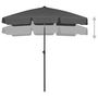Voir la diapositive 3 : VIDAXL Parasol de plage anthracite 180x120 cm