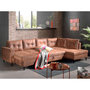 Voir la diapositive 4 : BEST MOBILIER Nordic - canapé panoramique en u - 7 places - convertible - industriel vintage - angle droit