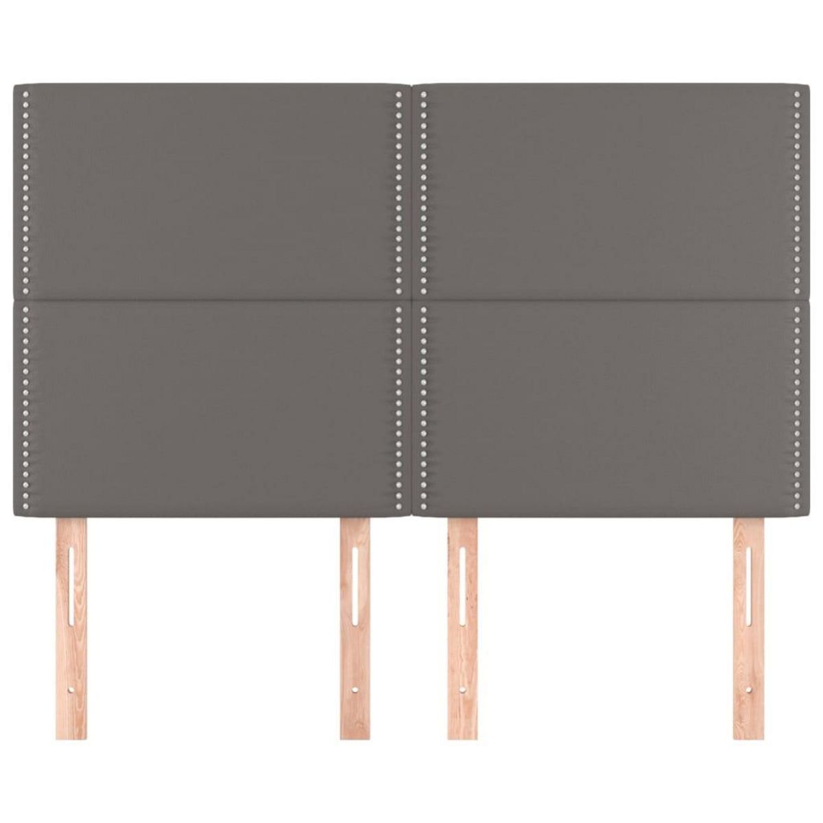 VIDAXL Tetes de lit 4 pcs Gris 72x5x78/88 cm Similicuir