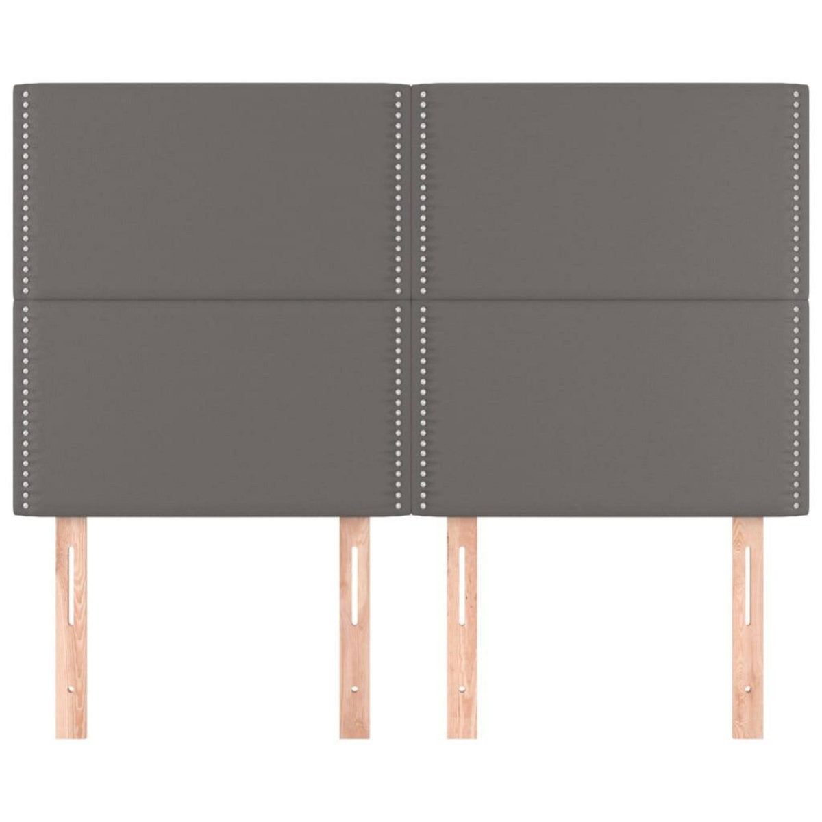 VIDAXL Tetes de lit 4 pcs Gris 72x5x78/88 cm Similicuir