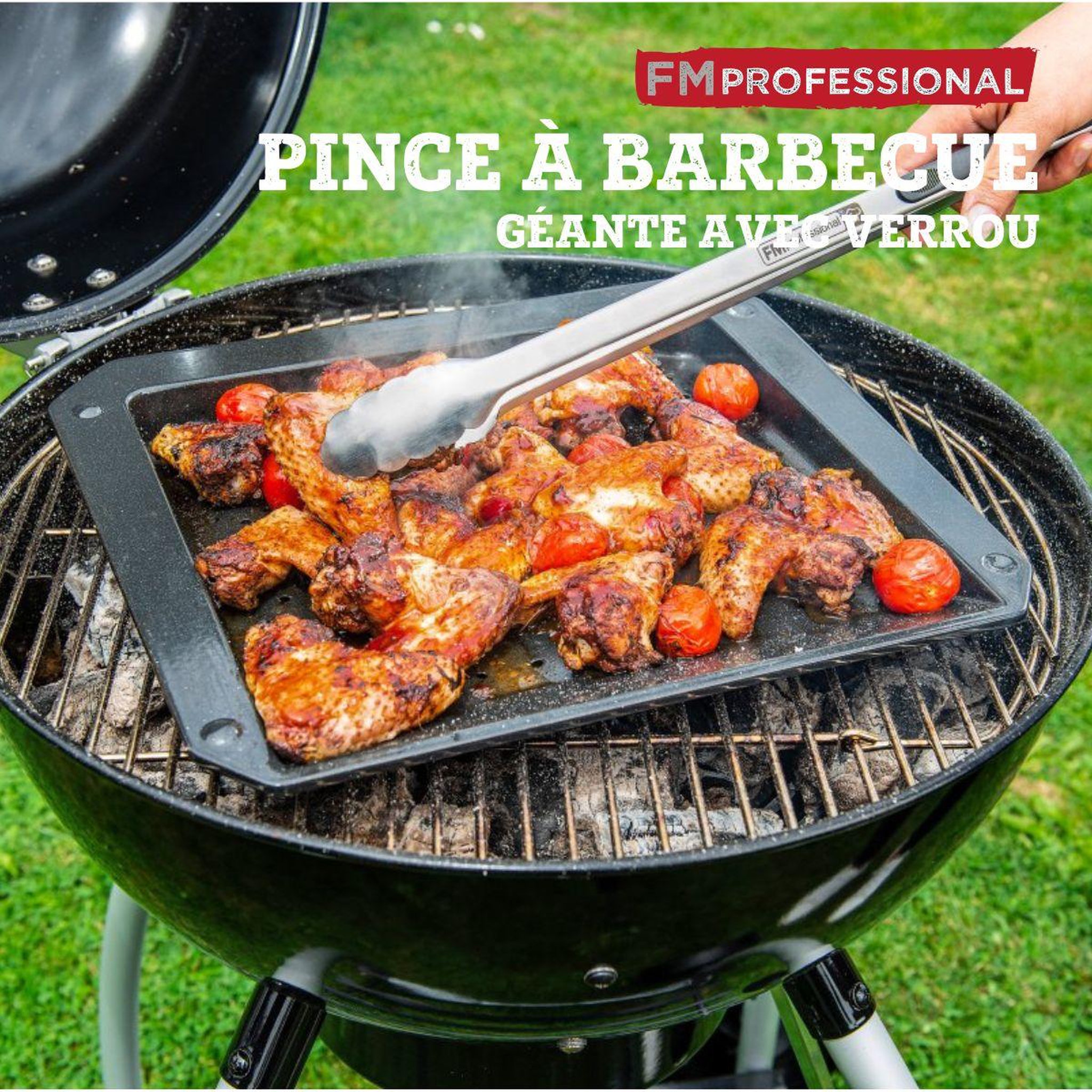 Voir la diapositive 2 : FM PROFESSIONAL Pince à barbecue professionnelle 45 cm FM Professional