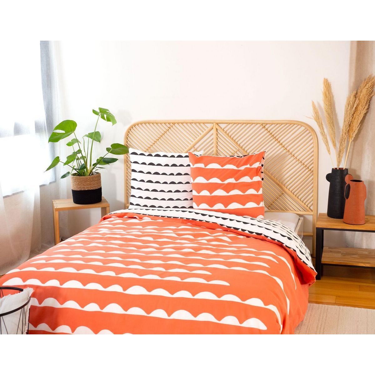 Home collection Parure housse de couette coton bio 57fils/cm-dobe