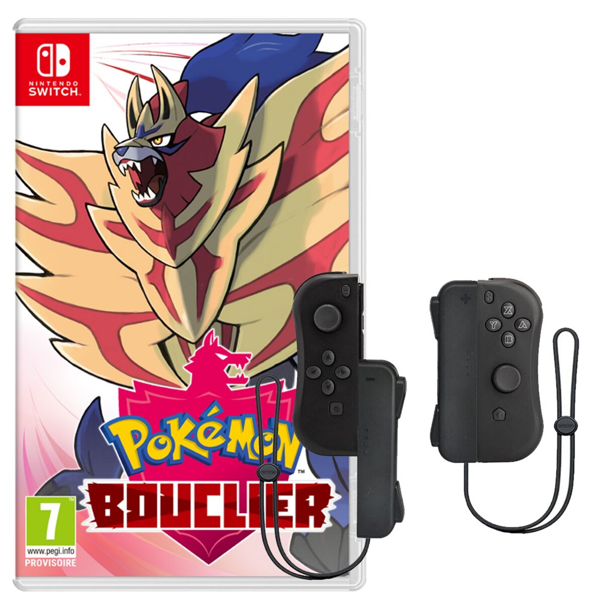 NINTENDO EXCLU WEB Pokémon Bouclier Nintendo Switch + Manette iiCon Noire