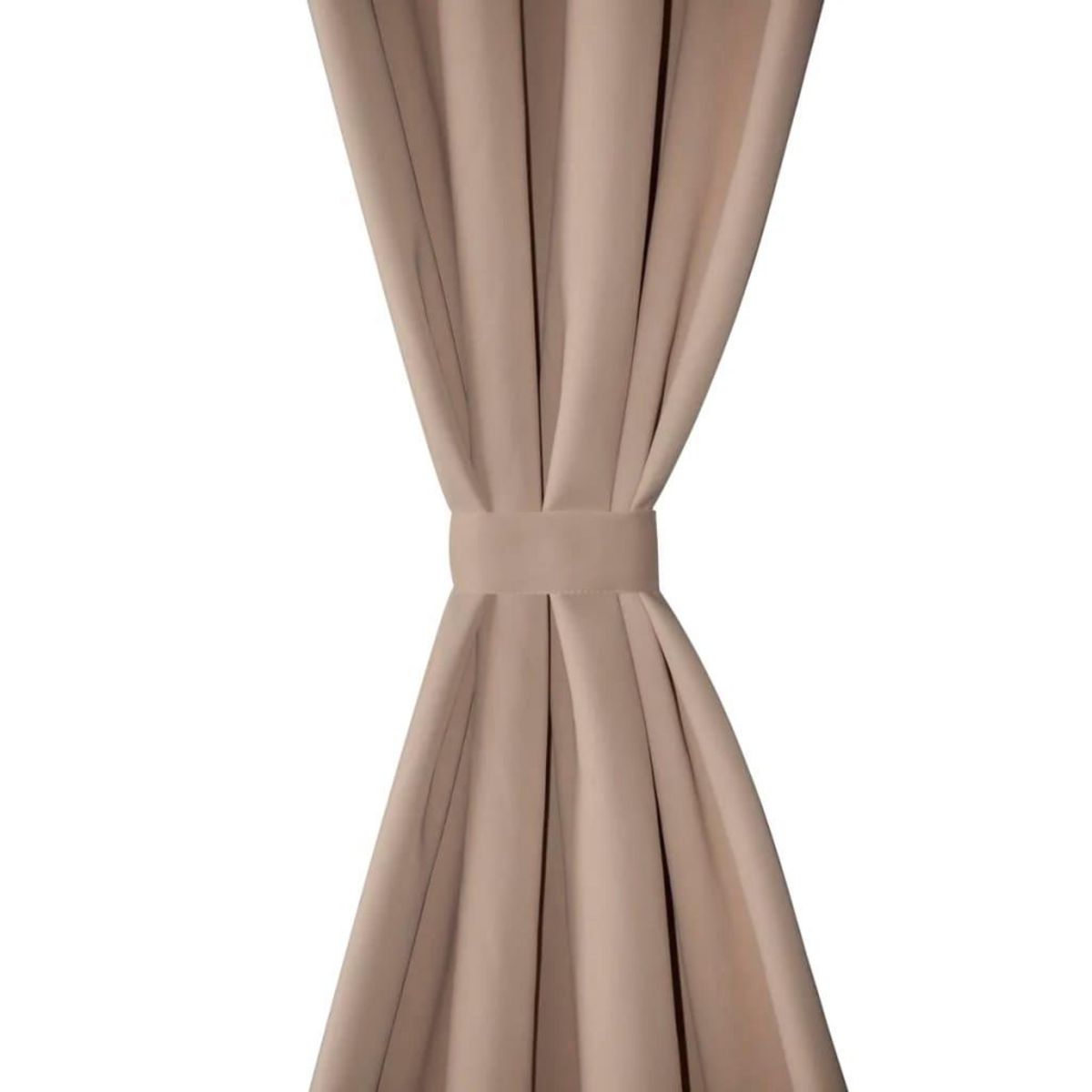 VIDAXL Rideau occultant 2 pcs avec œillets metalliques 135x175cm Creme