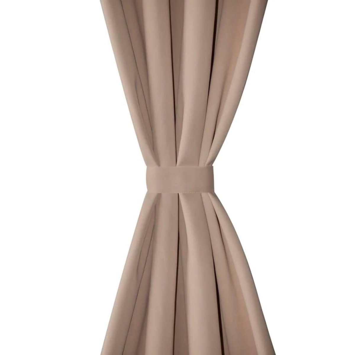 VIDAXL Rideau occultant 2 pcs avec œillets metalliques 135x175cm Creme