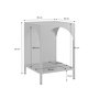 Voir la diapositive 4 : SWEEEK Lot de 2 tables de chevet. tables d'appoint en acier style industriel. beige. L 35 x l 35 x H 52cm