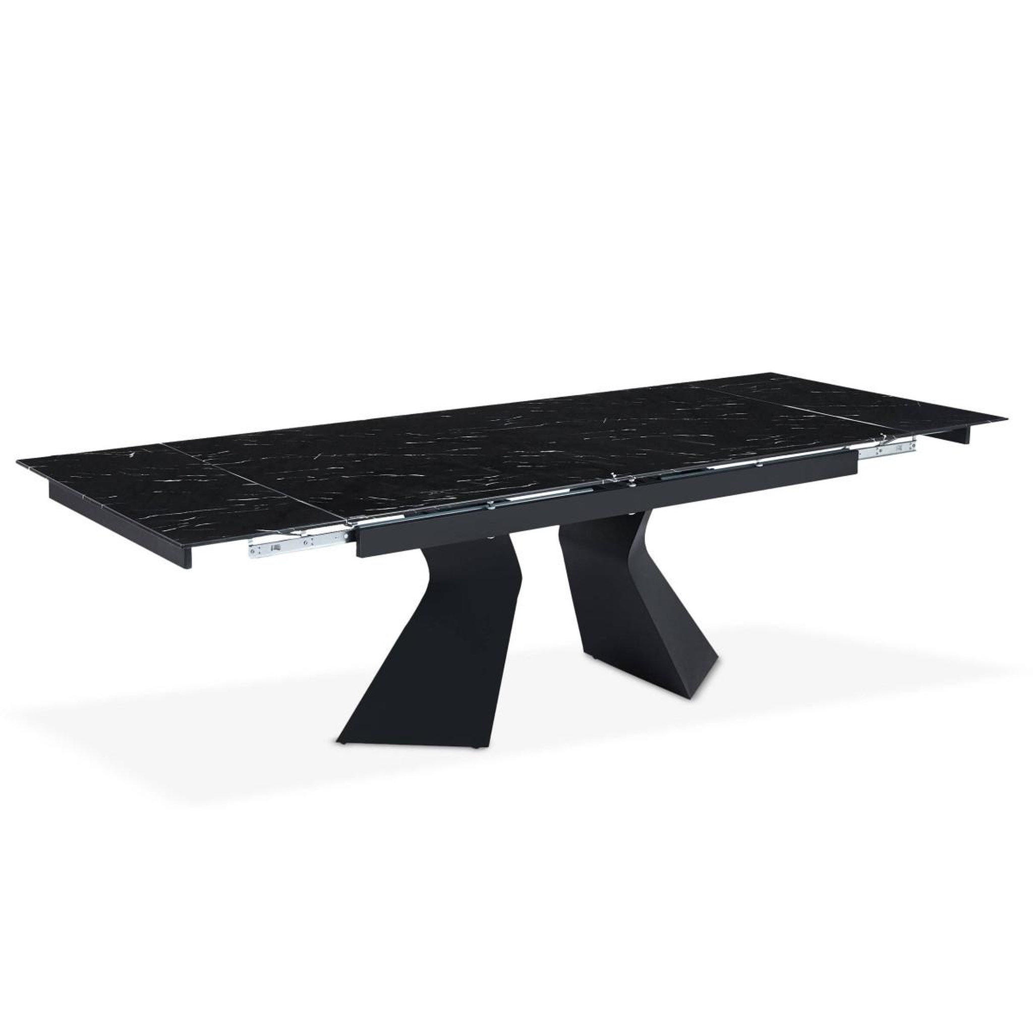 Voir la diapositive 3 : Paris Prix Table à manger extensible  lynda  180-260cm noir