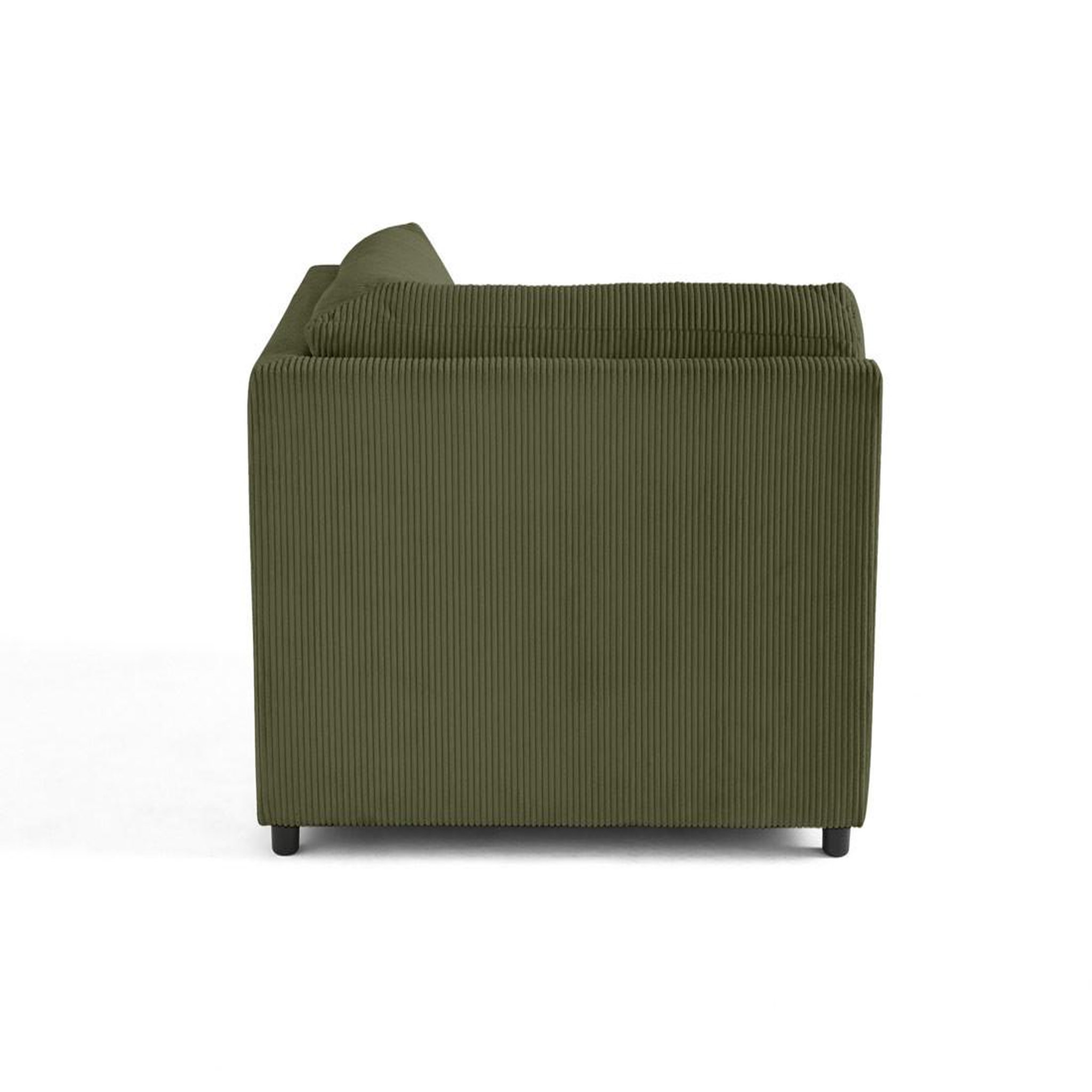 Voir la diapositive 3 : BEST MOBILIER Garance - module d'assise d'angle réversible - en velours côtelé