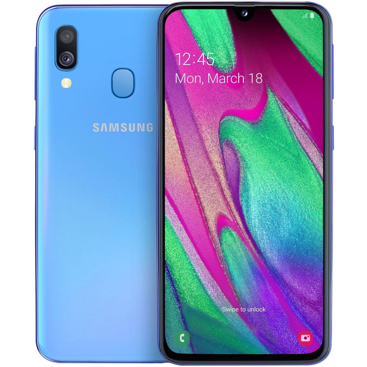 Samsung Galaxy A40 (Dual Sim) Reconditionné 64 Go - Grade C - Bleu