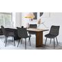 Voir la diapositive 1 : Lot de 4 chaises velours pieds bois massif MELANIE