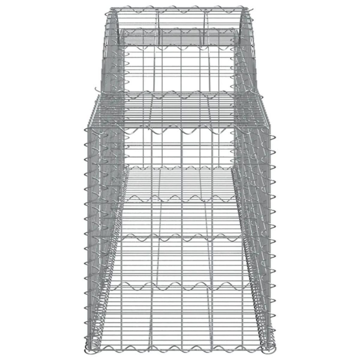 VIDAXL Panier de gabions arque 300x50x60/80 cm Fer galvanise