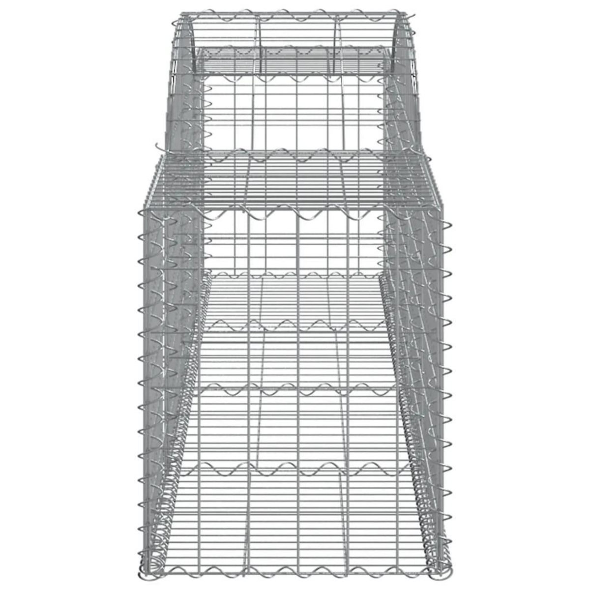 VIDAXL Panier de gabions arque 300x50x60/80 cm Fer galvanise
