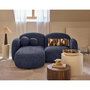 Voir la diapositive 1 : LISA DESIGN Velris - canapé d'angle gauche 3 places en tissu moucheté