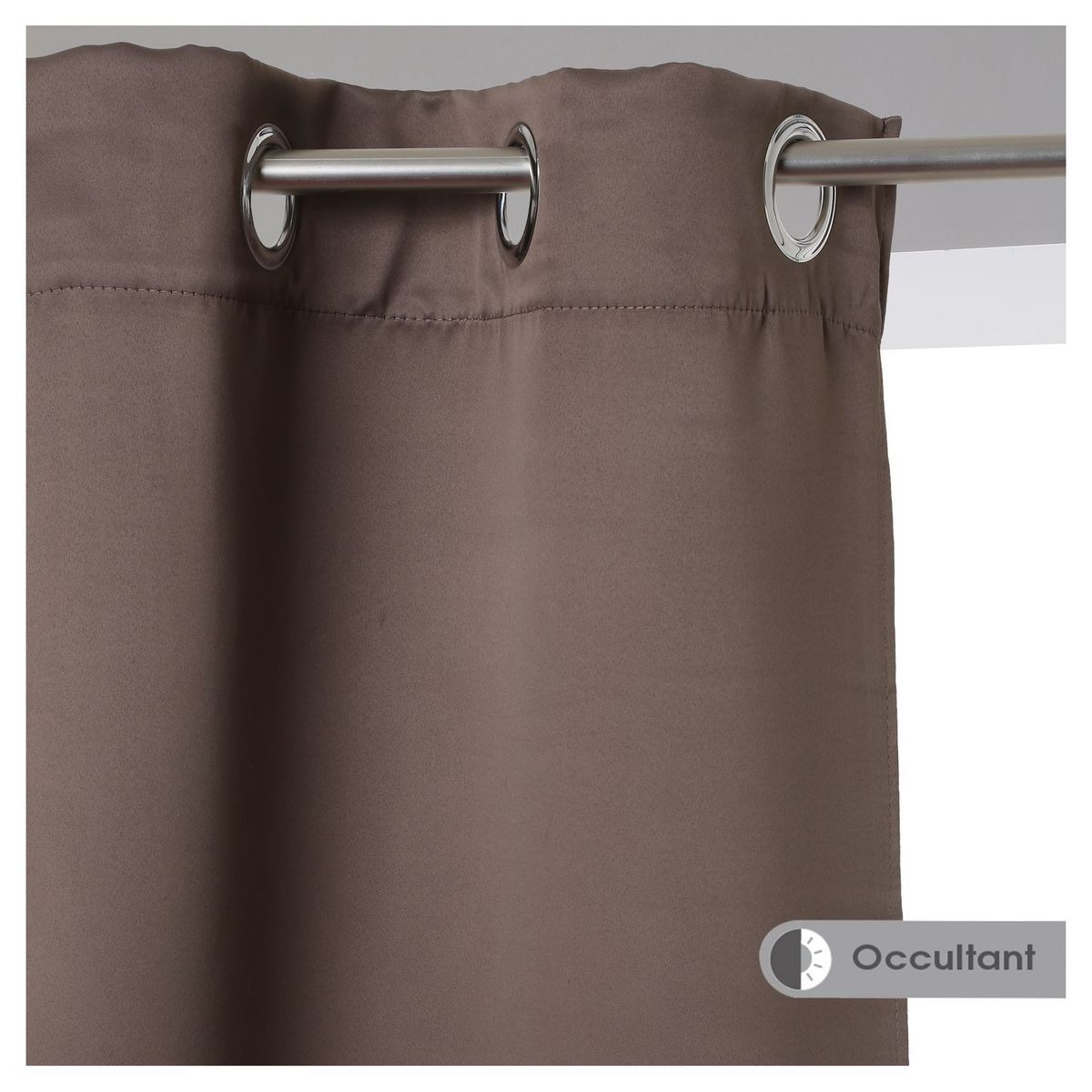 ATMOSPHERA Lot de 2 rideaux occultants unis à oeillets 