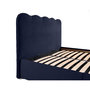 Voir la diapositive 4 : BEST MOBILIER Kahlo - lit coffre - 140x190 - en velours - sommier inclus