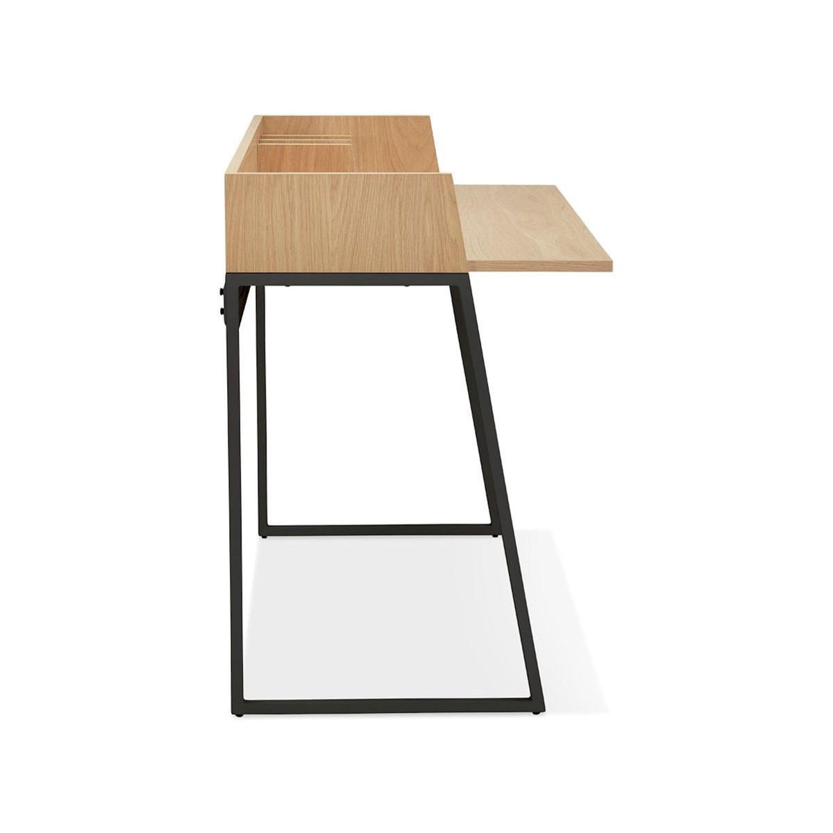 Paris Prix Bureau Design  Zélana  120cm Naturel & Noir