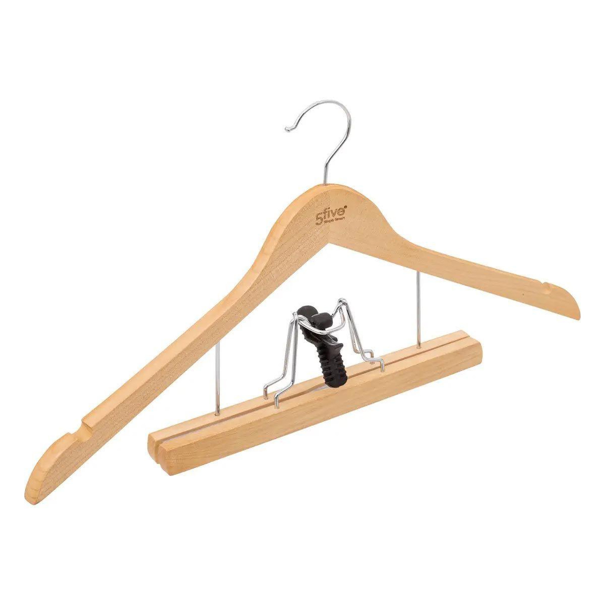 FIVE Cintre en bois  costume  44cm naturel