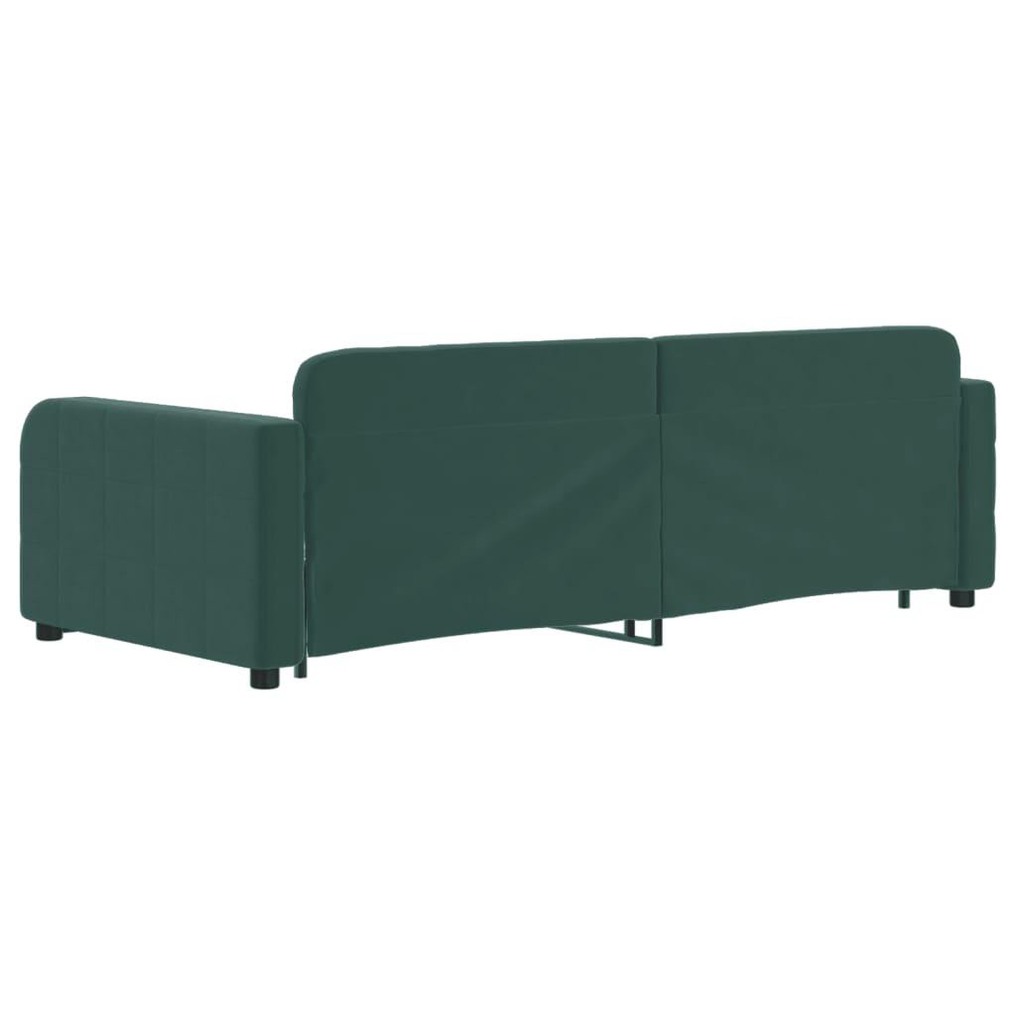 Voir la diapositive 5 : VIDAXL Lit de jour avec gigogne sans matelas vert fonce 90x200 cm