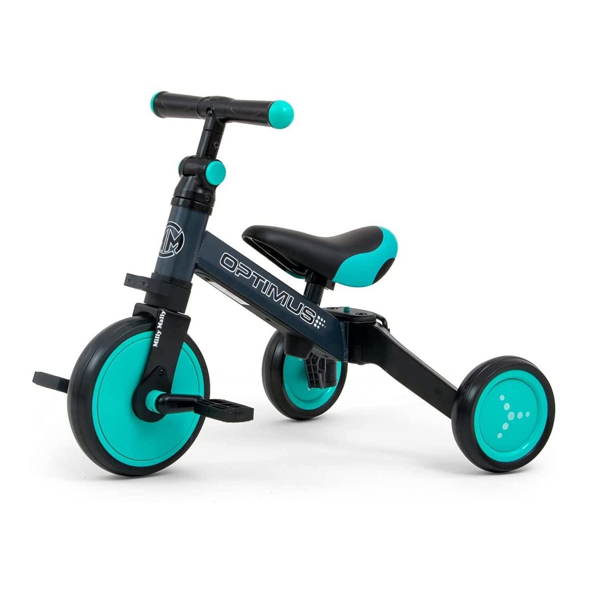 MILLY MALLY Ride On - Vélo 3en1 Optimus Menthe