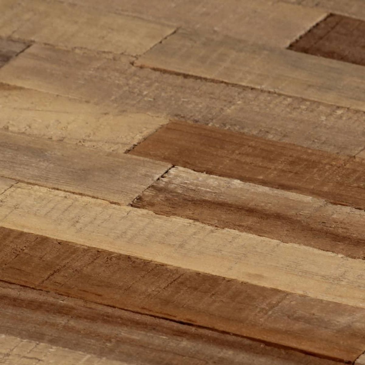 VIDAXL Ensemble de table basse 2 pcs Hexagonal Teck recycle