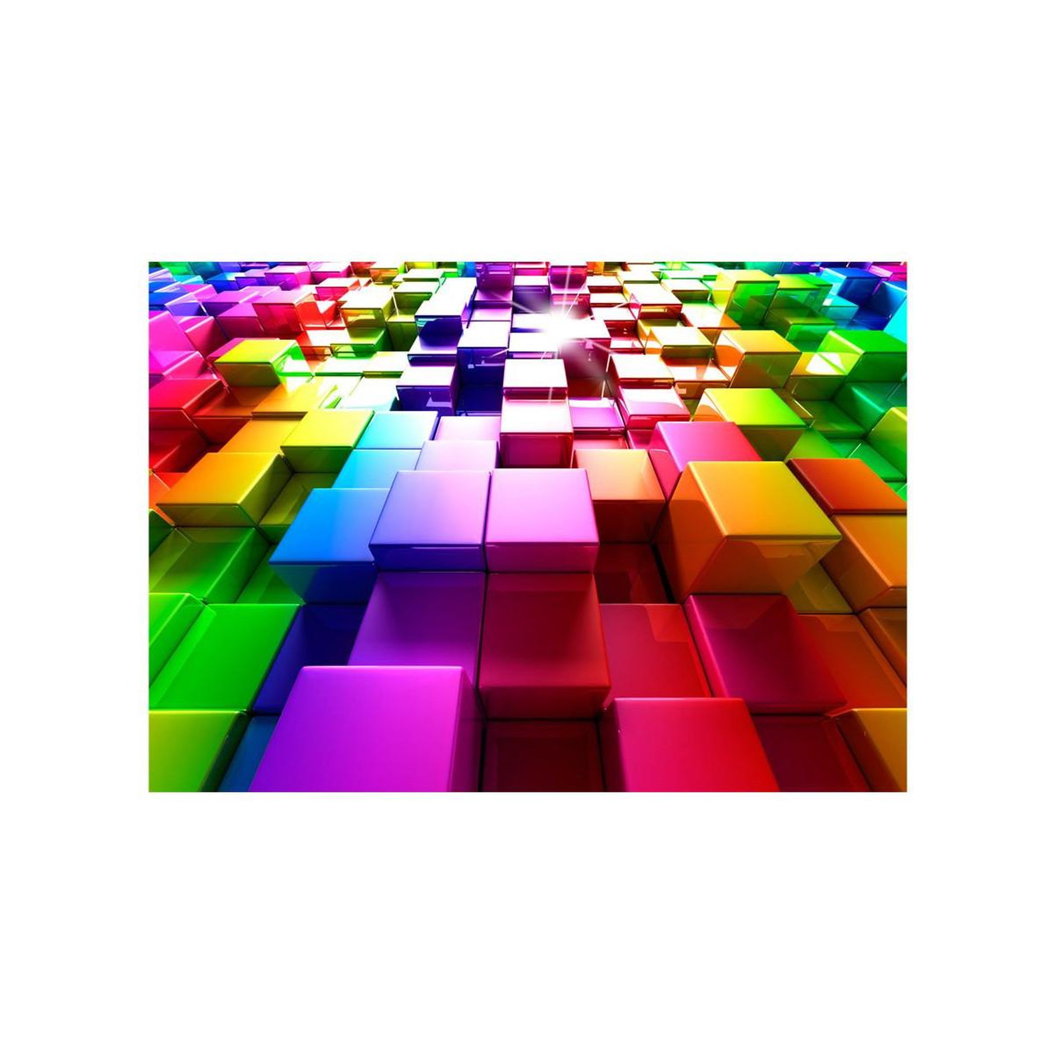 Voir la diapositive 2 : Paris Prix Papier Peint  Colored Cubes
