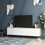 Voir la diapositive 3 : Habitat et Jardin Meuble TV en bois  Neon  - 160 x 32 x 35 cm - Chêne blanc