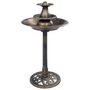 Voir la diapositive 2 : VIDAXL Bain pour oiseaux avec fontaine Bronze 50x91 cm Plastique