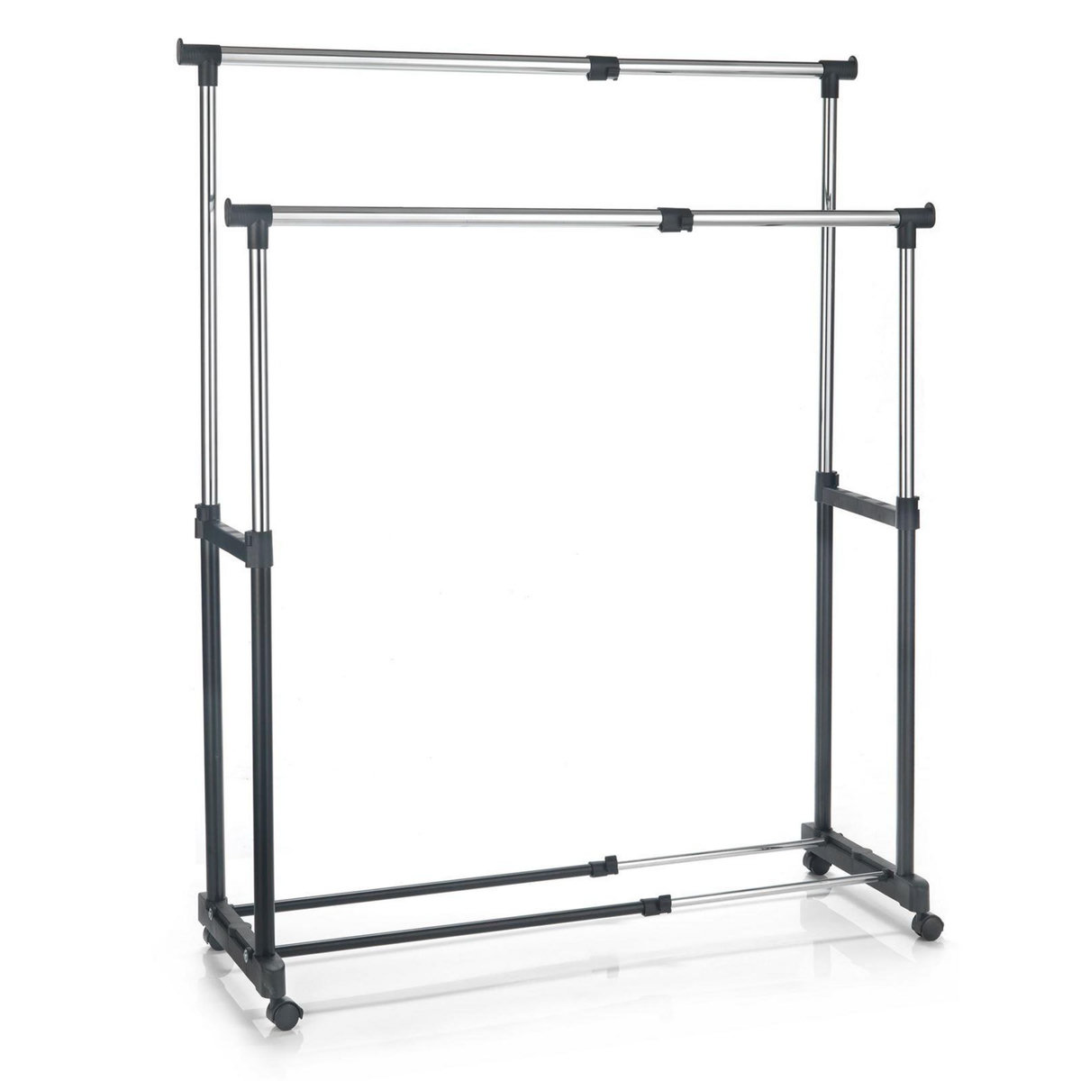 IDIMEX Portant à vêtements CASA, en métal chromé