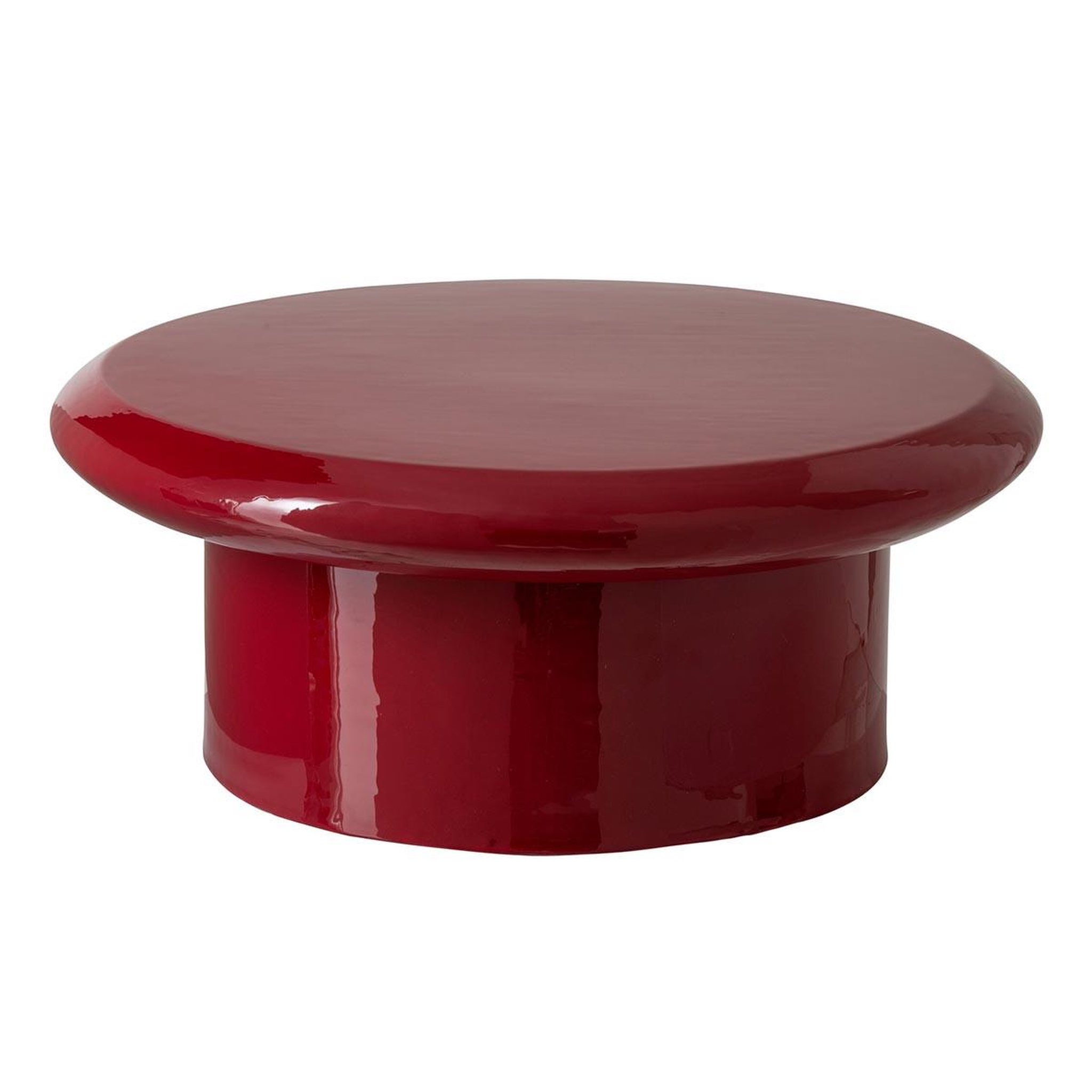 J-LINE Table basse en métal  edvin  76cm rouge