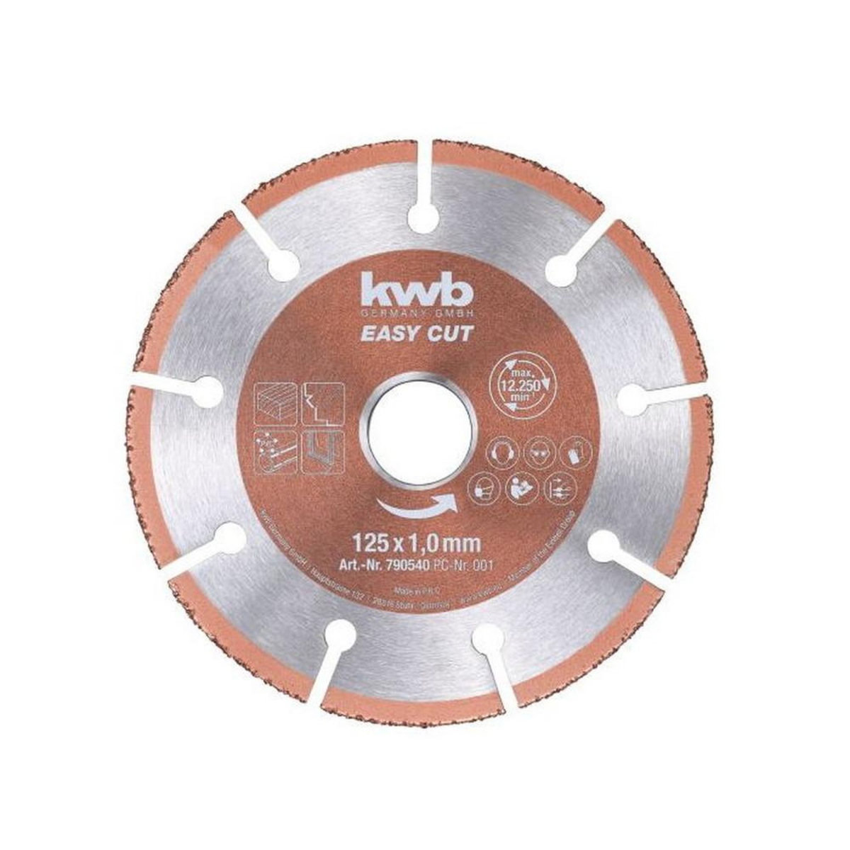 KWB Disque multi-matériaux Easy cut 125mm