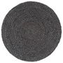 Voir la diapositive 2 : VIDAXL Napperons 6 pcs Gris fonce Plain 38 cm Rond Jute
